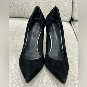 Black Suede Stuart Weitzman Heels